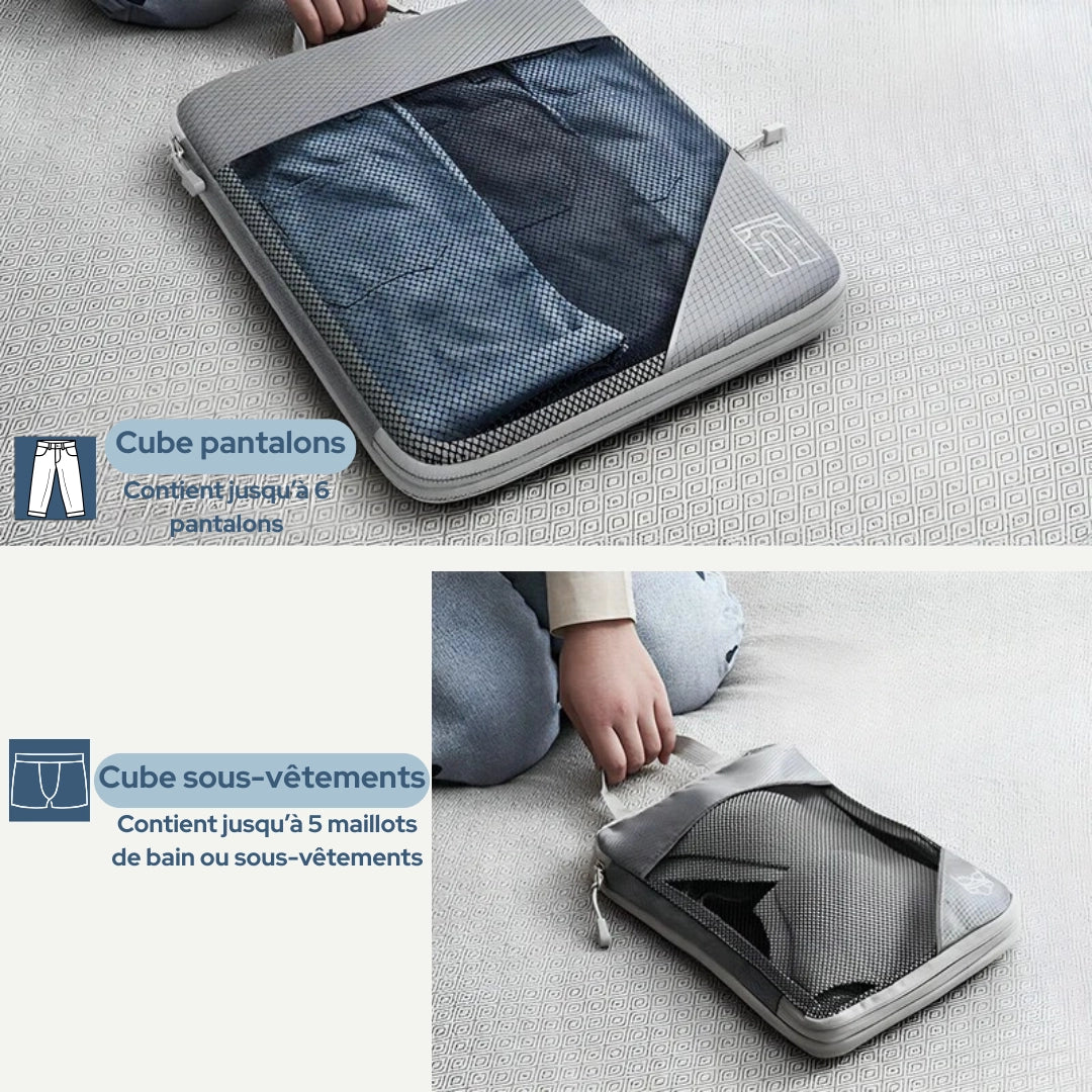 Pochettes de voyage compressibles